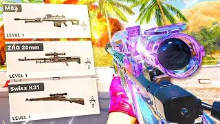 NUKE with EVERY sniper in Black Ops Cold War (Pelington 703, LW3 Tundra, Swiss K31, ZRG 20mm, M82)