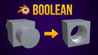 ⚙️ Quickly Create Holes in Blender with BOOLEAN