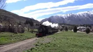 Llegando a Esquel.