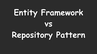 Let's talk about Entity Framework and the Repository Pattern