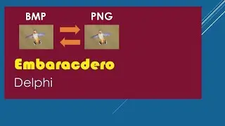 Convert Bitmap Image File To PNG Image by Delphi تحويل الصور من صيغة إلى أخرى في الدلفي