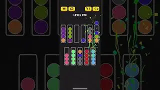 ball sort puzzle level 870 #ボールソートパズル #攻略動画