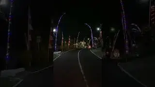 Kemeriahan lampu warna warni di desa dalam 17 Agustusan di Desa Kumutug Kec Baturraden Kab Banyumas