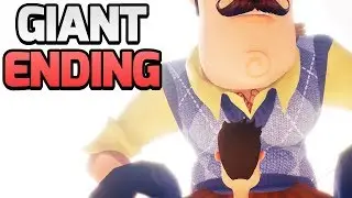 GIANT NEIGHBOR BOSS BATTLE ENDING | Hello Neighbor Beta 3 Gameplay (Hello Neighbour Secrets)
