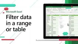 Filter data in a range or table in Excel  | Excel Short Clip | Tutorial |