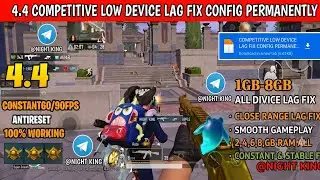 BGMI + PUBG Mobile 4.4 Smooth Config File 💥 | Lag Fix + 90 FPS + Extreme Graphics 💫 IPHONE FEEL FILE