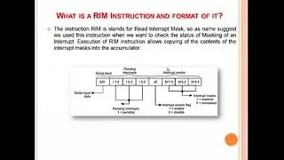 SIM and RIM instructions in 8085 | Microprocessor Tutorial