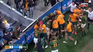 Mapimpi's Revenge Try Leads To MASSIVE Fight | South Africa vs Australia 2022