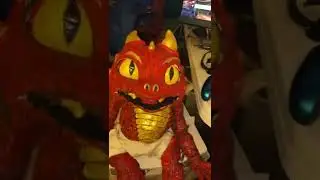 Baby Dragon watching me play Fortnite #spellfury #puppets puppet