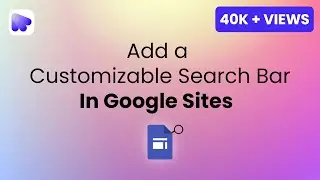How to Add a Search Bar to Google Sites That Actually Works!