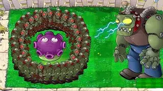 9999 Gloom Shrooms vs 1 Dr Zomboss - Plant vs Zombies hack Gameplay