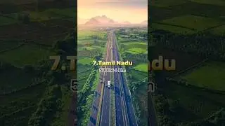 Top 10 Indian states covering largest Km of national highways #top10 #india #shorts