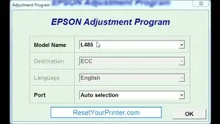 Reset Epson L380-L382-L383-L385-L485-L386 / Adjustment Program