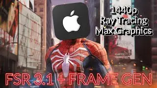 FSR 3.1 IS INCREDIBLE ON MAC! Spider-Man Remastered with RAY TRACING! (CrossOver 24 + GPTK 2.0)