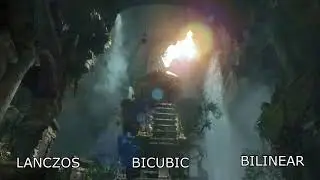 OBS LANCZOS vs. BICUBIC vs. BILINEAR sharpen | Rise of the Tombraider 4K UPSCALE