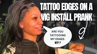 How to TATTOO EDGES ON A WIG INSTALL | LAIDBYJESS PRANK EPISODE 2