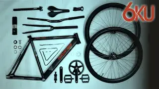 DREAM BUILD FIXED GEAR 6KU URBAN TRACK. Сборка ФИКСА на кастомной раме от 6KU. Custom Fixie Build