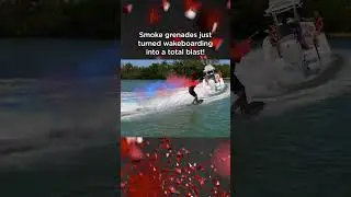 Smoke Grenade Wakeboarding
