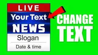 Green Screen News Logo Animation For Kinemaster | No Copyright