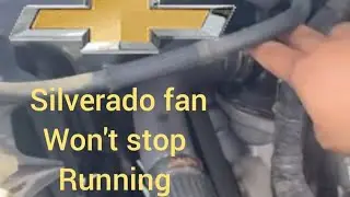 Silverado Radiator Fan Won't Turn Off Do this to fix it  Abanico del rallador no se apaga