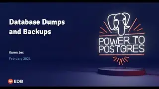 Webinar: Database Dumps and Backups