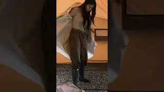 HEAVY RAIN CAMP WITH NEW BASE SHELTER ☔️