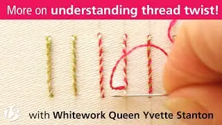 White Threads FlossTube #18 – More about thread twist