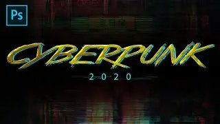 Cyberpunk Text Effect in Photoshop | 2020