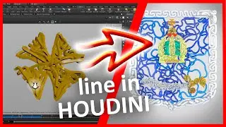 Houdini. Line effects