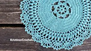 Crochet Flower Doily Placemat Tutorial