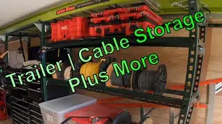 Trailer Storage Rack for Spools of Cable, Packout and Extension Ladder | Customize it for your needs