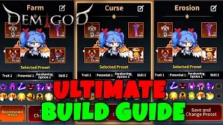 ULTIMATE SKILL BUILD GUIDE: CURSE, FARM and EROSION  //  DEMIGOD IDLE