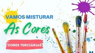 Misturando as cores -  Aprendendo as cores terciárias