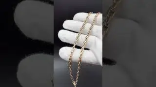 Золотая цепь «Московский бит»💛 Со вставками из белого золота🤍 #назаказ #gold #цепь