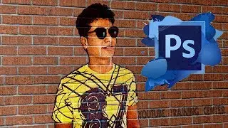 Photoshop CS6 Tutorial  How to Transform a Photo into a Brick Wall Portrait_YouTube training center