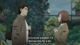 Ryo gives Nozomi Harasaki a handkerchief - Shenmue the Animation