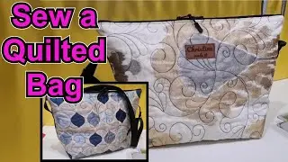 How to sew a very simple quilted bag. stylish handbag craft bag