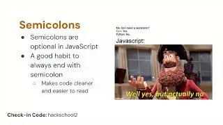 Hack School 2: JavaScript & Node.js | Fall 2023