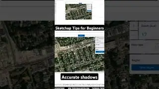 Sketchup Tips for Beginners - set up shadows ##sketchup #sketchupbeginners