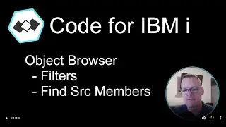 2. Getting Started with VS Code for IBM i: Filters