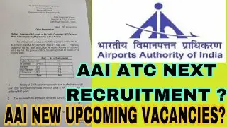 Aai atc upcoming recruitment 2024-25 | aai atc new vacancy 2024 | aai new recruitment |