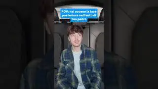 Quando accendi la luce posteriore nell'auto di tuo padre💀