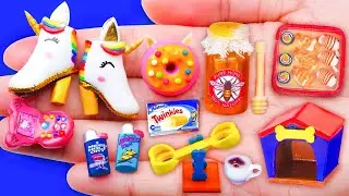 DIY Barbie Hacks  Tiny Sushi, Honey Jar, Capuchino, Lighters🧵🪡👗 2023 #8