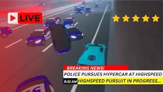 Roblox Taxi: Boss Gameplay | Highspeed Police Chase On a USC Airo (Watch Till The End)