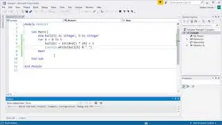 Visual Basic - Creating and Using Arrays