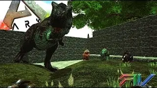Ark: Survival Evolved - Playing with the SFR-100T Rifle! Tames that are over 1000+ #3