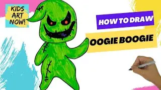 How to Draw Oogie Boogie | Nightmare Before Christmas Drawing Tutorial