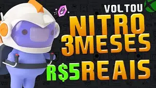 VOLTOU! 3 MESES DE DISCORD NITRO POR R$5 REAIS! XBOX GAMEPASS