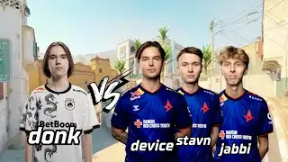 donk vs device+jabbi+stavn (Dust2) | FACEIT Ranked | May 6, 2024 