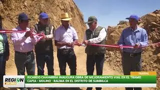 Huaral: inauguran 3 km en el tramo Capia – Molino – Rauma, en el distrito de Sumbilca